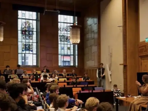 Packed lecture hall